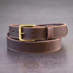 Steel Core Gun Belt Walnut