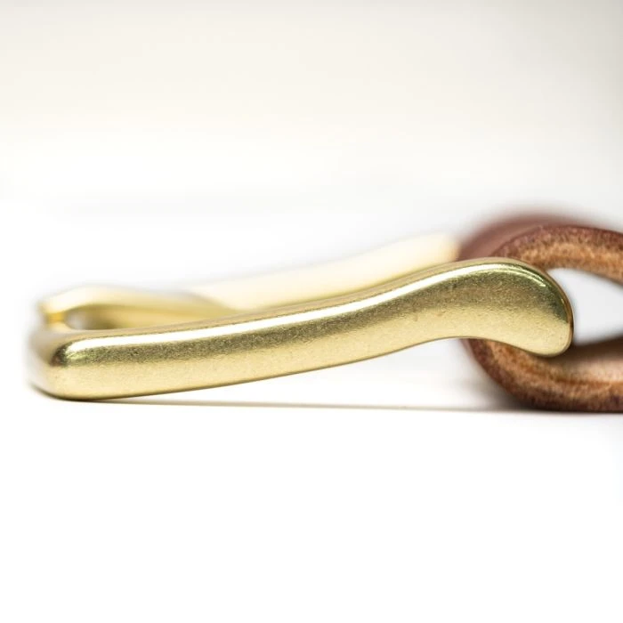 Heritage Work Belt - Natural Wickett & Craig Double Stuffed 12-14oz - Image 7